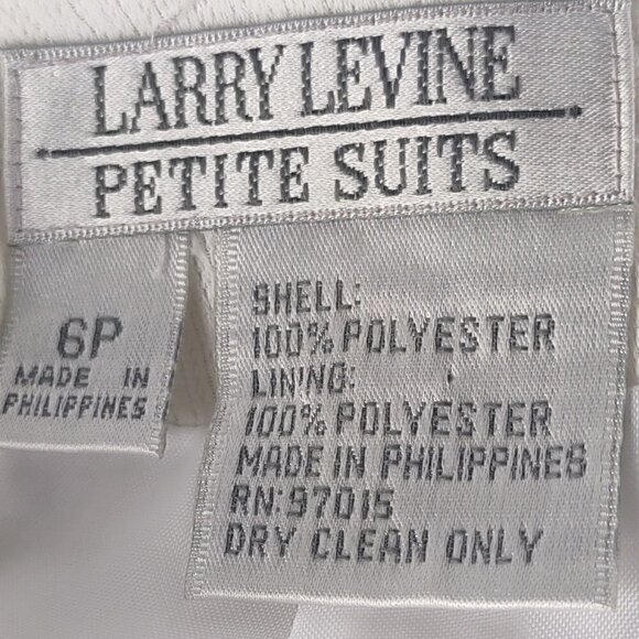 Larry Levine Petite Suits White Pencil Maxi Skirt Size 6P - Picture 9 of 9
